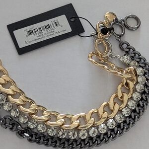 Steve Madden Gold and Silver Chain Necklace